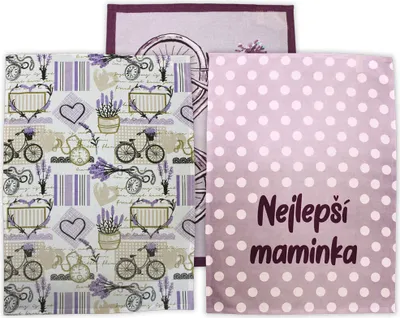 Obrázok produktu pre HOME ELEMENTS Sada 3 utierok 50 x 70 cm, Najlepšia maminka 2