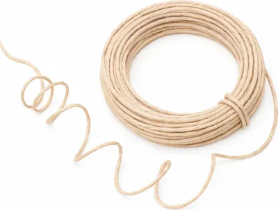 Produktbild von Papierdraht 2 mm 10 m Papierkordel Basteldraht Dekodraht biegsam natur