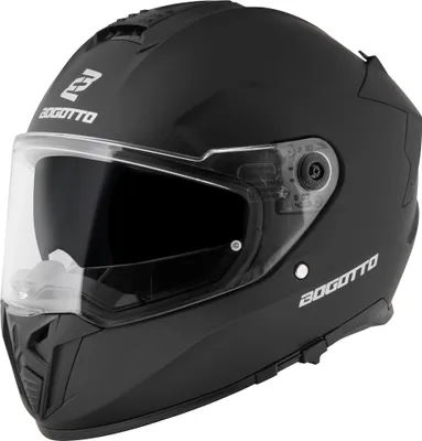 Image de Bogotto FF122 SVK casque solide, noir mat, M
