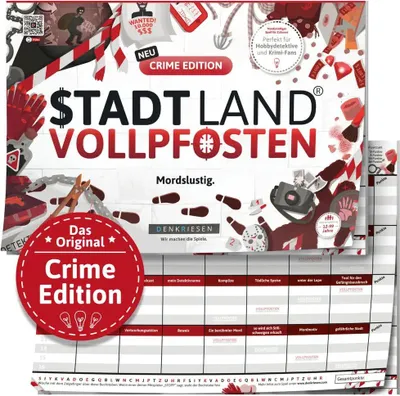 Image de DENKRIESEN - STADT LAND VOLLPFOSTEN® - CRIME EDITION "Mordslustig" - A4