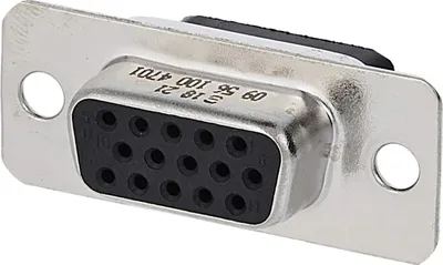 Produktbild von HARTING D-Sub Buchseneinsatz (F) High Density (HD) passend für D-Sub Gehäuse Baugröße 9 und D-Sub Modul 15-polig