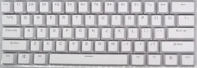 Produktbild von KBcustom Standard Weiße Tastenkappen für mechanische Tastaturen