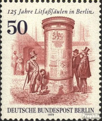 Produktbild von Briefmarken Berlin (West) 1979 Mi 612 (kompl.Ausgabe) gestempelt Litfaßsäulen