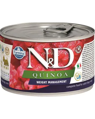 Immagine prodotto di N&D DOG QUINOA Ad. Weight Mnmg Lamb&Brocolli Mini 140g