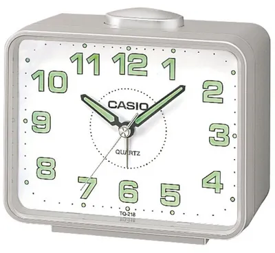 Produktbild von Casio Wecker TQ-218-8EF analog silberfarbig