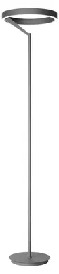 Imagen del producto de Lámpara de pie LED CRISEIDE de 40W, 2000 lúmenes, 3000K, regulable mediante pedal, en aluminio satinado - Gealuce