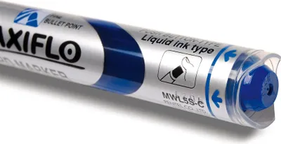 Produktbild von Pentel - Filztip Stift Pentel MWL5S Whiteboard 1mm Blau | Außenschachtel ein 12 Stück