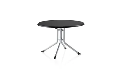 Produktbild von KETTLER Boulevard Kettalux Klapptisch 115 cm silber/anthrazit, rund, Aluminium/Kettalux