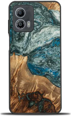 Produktbild von Holzhülle Bewood Unique Planets - Erde für Motorola Moto G73 5G