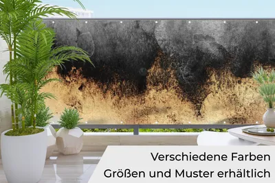 Obrázek produktu pro MuchoWow® Balkonová zástěna pro ochranu soukromí - rohož pro ochranu soukromí Balkonový banner - kryt terasy - větrná clona na balkon - neprůhledná ochrana proti povětrnostním vlivům