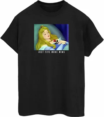 Produktbild von Disney Princess - "Five More Minutes" T-Shirt für Damen BI51881 (S) (Schwarz)