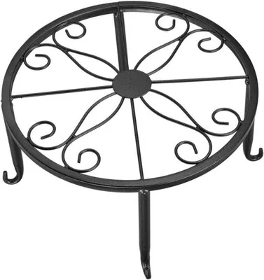 Imagen del producto de Soporte de hierro sencillo para plantas, ideal para balcones y salones