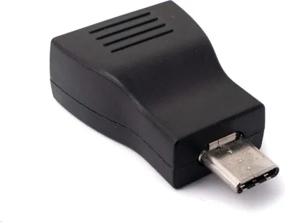 Produktbild von SYSTEM-S Audio USB Adapter 3,5 mm Klinke Buchse zu 3.1 Typ C Stecker AUX Kabel in Schwarz