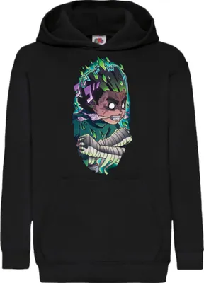 Produktbild von Kinder Kapuzenpullover Naruto Rock Lee 8 Gates, 12-13 Jahr - 152 / Schwarz