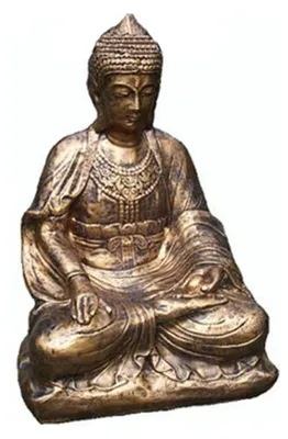 Produktbild von Buddha Gold Deko Figur Statue Skulptur 60 cm Figuren Statuen Skulpturen Neu (B3)