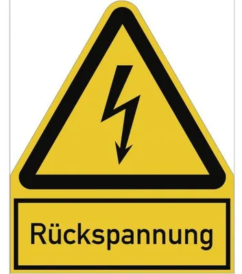 Produktbild von Dreifke® Aufkleber Rückspannung, Kombischild, Folie, 200x244 mm