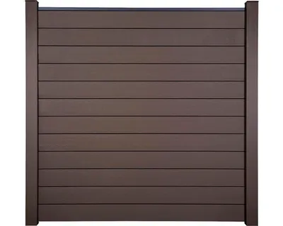 Produktbild von Zaun Hauptelement GroJa Solid Stecksystem ohne Pfosten 180 x 180 cm terra
