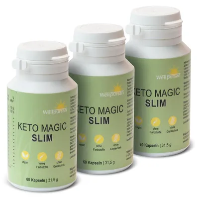 Produktbild von Wellpursan Keto Magic Slim - 180 Kaspseln zur Unterstützung bei Gewichtsreduzierung