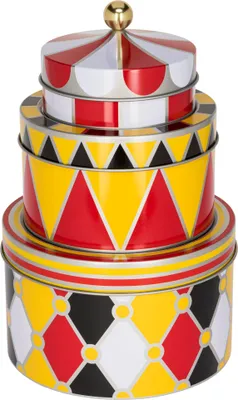 Produktbild von Alessi Circus Metalldosen 3er MW31S3