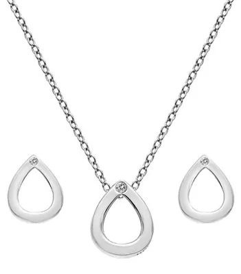 Produktbild von Amulette SS135 Silberschmuck-Set ( Halskette, Ohrringe)