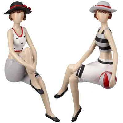 Produktbild von Kantensitzerfigur Badenixen " Beachgirls" 2er Set