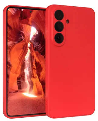Produktbild von EAZY CASE - TPU Hülle für Samsung Galaxy S26 Plus, TPU Case stoßfeste Handyhülle, weiches Cover mit Kameraschutz, Silikonhülle in Rot