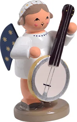 Zdjęcie produktu dla KWO - Anioł z banjo, Holzkunst, 5cm