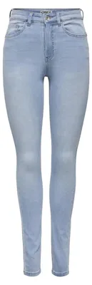 Produktbild von ONLY Damen Onllulu Hw Skinny Push Up Box, Light Blue Denim, S / 32L