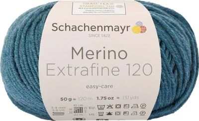 Image de Schachenmayr Merino Extrafine 120, 50 g bleu marine Fils à tricoter à la main
