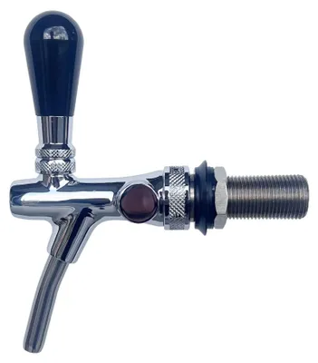 Immagine prodotto di Rubinetto birra, rubinetto spillatore birra - autochiusura, cromo, versione 7 mm, lunghezza filettatura: 35 mm