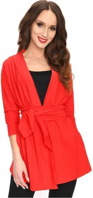 Produktbild von Damen Cardigan Sweater; Rot S/M