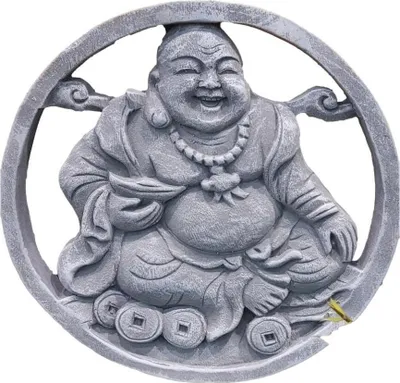 Produktbild von Schönes Buddha Wandbild Steinguss Neu Frostfest Witterungsbeständig A-CHSB01