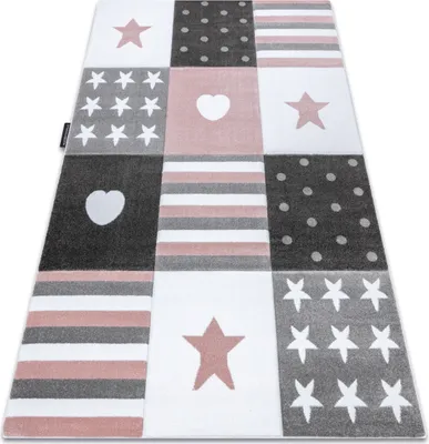 Produktbild von Kinderteppich PETIT TEENY HERZ STERNE rosa Rosa 160x220 cm