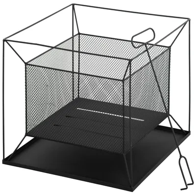 Productafbeelding van Outsunny moderne vuurkorf, rechthoekig, vuurplaats voor tuin en camping