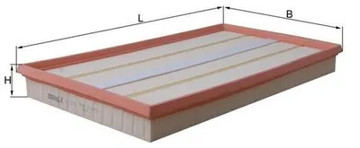 Produktbild von MAHLE Luftfilter x LX1573