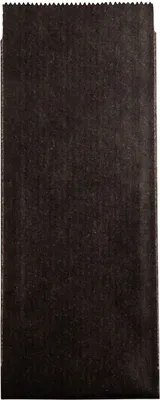 Zdjęcie produktu dla Ozdobna torebka papierowa - Prezent - Słodycze - Czarna - 11,5 x 5,3 cm