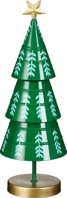 Produktbild von Mica Decorations Dekoration Weihnachtsbaum - H46 x Ø13 cm - Eisen - Grün