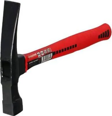 Produktbild von Mauerhammer mit gummierten Fiberglasstiel 600g Hammer Steinhammer Bauhammer