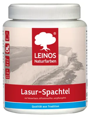 Produktbild von LEINOS Lasur-Spachtel 2,5 l für Wände innen, Spachteltechnik, polierbar