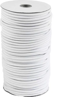 Produktbild von 100m extra starke Gummikordel 5mm, Farbe wählbar - Expanderseil, Rundgummi, Gummiseil, Farbe:weiß