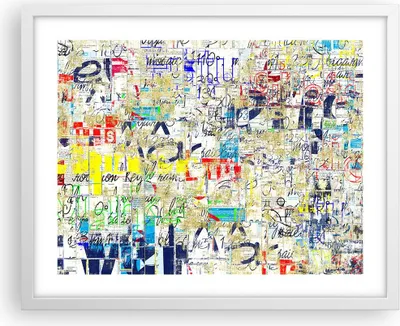 Produktbild von Gerahmtes Poster - Weißer Rahmen - Straße Graffiti Wand Wandmalerei - 50x40 cm - Wand Bild - Wanddeko - Wandbilder - Wandposter - Bilderrahmen - Bilder - Kunstdruck - Wandbild - P2WAA50x40-2907
