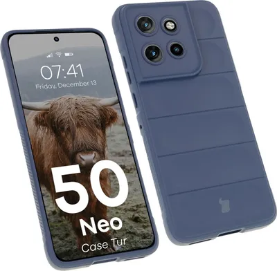 Produktbild von Robuste Handyhülle für Motorola Edge 50 Neo, Bizon Case Tur, Dunkelblau