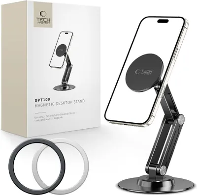 Immagine prodotto di Tech-Protect Dpt100 Supporto magnetico universale da tavolo per telefono Magsafe Nero