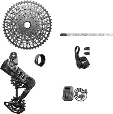 Produktbild von Sram Gx T-type Eagle E-mtb 104bcd Transmission Axs Fahrradkomponentengruppe Silber 10-52t Silber 10-52t