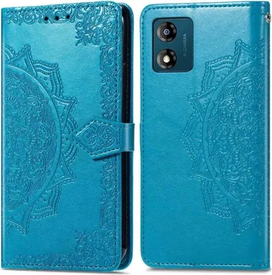 Produktbild von imoshion Mandala Klapphülle Motorola Moto E13 - Türkis