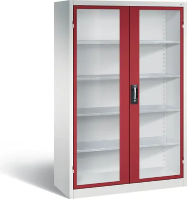 Produktbild von C+P Flügeltürenschrank Acurado, H1950xB1200xT500mm, 7035/3003