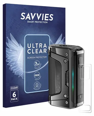Produktbild von 6x Für GeekVape Aegis Legend 5 Schutzfolie Savvies Displayschutz Display Schutz Folie Klar Transparent