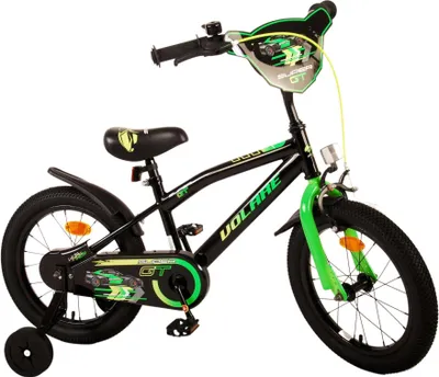 Produktbild von Volare Kinderfahrräder Jungen Super GT 16 Zoll 25,5 cm Jungen Rücktrittbremse Schwarz/Grün