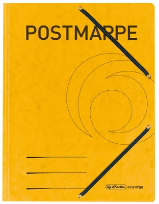 Image de Chemise à rabats/classeur à courrier jaune (1 pièce)