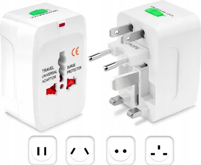 Zdjęcie produktu dla Adapter Sieciowy Podróżny PL USA UK EU CN z Etui